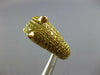 2.84CT CANARY DIAMOND & AAA EMERALD & ONYX 18K YELLOW GOLD 3D HAPPY PANTHER RING