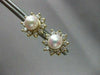 ESTATE .60CT DIAMOND & AAA SOUTH SEA PEARL 14KT Y GOLD EARRING W/ JACKETS #22321