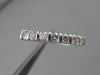 ESTATE ROUND DIAMOND ANNIVERSARY RING CHANNEL 14K WHITE GOLD WEDDING BAND #11387