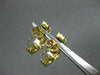ESTATE .85CT DIAMOND 14K W &Y GOLD PRINCESS UMBRELLA HANGING EARRINGS 22mm #5415