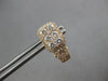 1.42CT DIAMOND 18K ROSE GOLD ROUND CLUSTER RECTANGULAR UMBRELLA HANGING EARRINGS