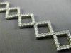 ESTATE WIDE 4.50CT DIAMOND 18K WHITE GOLD  CLASSIC OPEN SQUARE TENNIS BRACELET