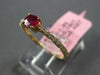 .61CT DIAMOND & AAA RUBY 14KT YELLOW GOLD 3D OVAL & ROUND FRIENDSHIP LOVE RING
