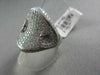 ANTIQUE MASSIVE 2.25CTW 18KT WHITE GOLD HEART DIAMOND RING ONE OF A KIND!!!!!!!!