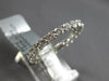 ESTATE 1.93CT DIAMOND 18K WHITE GOLD ROUND 3mm ETERNITY WEDDING ANNIVERSARY RING