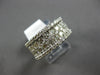 LARGE 1.97CT DIAMOND 14KT WHITE GOLD CLASSIC MULTI ROW WEDDING ANNIVERSARY RING