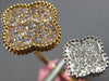 LARGE .89CT WHITE & PINK DIAMOND 18K WHITE & ROSE GOLD FLOWER FILIGREE LOVE RING