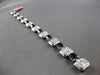 EXTRA LARGE 14.84CT DIAMOND & AAA SAPPHIRE 18KT WHITE GOLD 3D INVISIBLE BRACELET