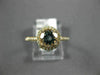 ESTATE .91CT DIAMOND & AAA AQUAMARINE 14KT ROSE GOLD ROUND HALO ENGAGEMENT RING