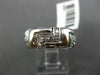ESTATE WIDE .40CT DIAMOND 14KT WHITE GOLD 3D ZIG ZAG ETERNITY ANNIVERSARY RING