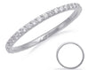 .40CT DIAMOND 14KT WHITE GOLD 3D SHARED PRONG 2MM LOW SETTING ANNIVERSARY RING