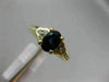 ESTATE 1.33CT DIAMOND & AAA OVAL SAPPHIRE 14K YELLOW GOLD FLOWER ENGAGEMENT RING