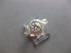 1.22CT DIAMOND 18K WHITE GOLD 3D SOLITAIRE HALO FILIGREE 3 STONE ENGAGEMENT RING