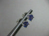 ESTATE 1.70CT AAA TANZANITE 14KT WHITE GOLD ROUND STUD EARRINGS BEAUTIFUL #22315