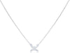 ESTATE .26CT DIAMOND 14KT WHITE GOLD 3D CLASSIC BUTTERFLY FUN LOVE NECKLACE