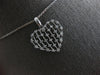ESTATE .25CT DIAMOND 14KT WHITE GOLD MULTI BAR BY THE YARD LOVE FLOATING PENDANT