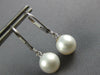ESTATE AAA SOUTH SEA PEARL 14KT WHITE GOLD 3D CLASSIC LEVERBACK HANGING EARRINGS