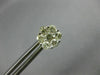 ESTATE 1.10CT DIAMOND 14KT YELLOW GOLD 3D CLASSIC CLUSTER FLOWER STUD EARRINGS