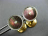 ANTIQUE LARGE AAA MOTHER OF PEARL & PEARL PLATINUM 14KT YELLOW GOLD CUFFLINK SET