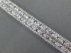 ESTATE LARGE 9.93CT DIAMOND 18KT WHITE GOLD 3D CLASSIC ETERNITY TENNIS BRACELET