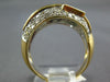 LARGE 2.17CT DIAMOND & AAA EMERALD 14KT YELLOW GOLD ROUND & BAGUETTE LOVE RING