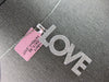 ESTATE LARGE 1.21CT DIAMOND 14KT WHITE GOLD 3D CLASSIC LOVE FLOATING PENDANT