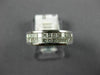 WIDE .84CT DIAMOND 14K WHITE GOLD 3D PRINCESS TWO ROW INVISIBLE ANNIVERSARY RING