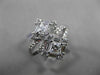 ESTATE LARGE 1.34CT MULTI SHAPE DIAMOND 14KT WHITE GOLD INFINITY FUN RING #18185