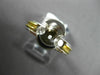 .34CT DIAMOND 18K 2 TONE GOLD ROUND SEMI BEZEL SEMI MOUNT ENGAGEMENT RING #ELV42