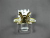 ESTATE .90CT DIAMOND 14KT 2 TONE GOLD PRINCESS SEMI MOUNT ENGAGEMENT RING #21106
