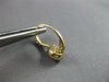 ESTATE .82CT DIAMOND 14K YELLOW GOLD SOLITAIRE HALO LEVERBACK HANGING EARRINGS