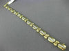 ESTATE WIDE .85CT ROUND DIAMOND 14KT TWO TONE GOLD 3D TENNIS BRACELET #12379