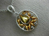 LARGE 2.60CT MULTI COLOR FANCY DIAMOND 18K TRI COLOR GOLD 3D MULTI ROW PENDANT
