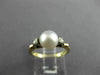 ESTATE AAA SOUTH SEA PEARL 14KT TWO TONE GOLD CLASSIC SOLITAIRE LOVE RING #19519