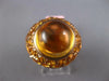 ESTATE LARGE 13.50CT AAA CITRINE 14KT ROSE GOLD 3D CLASSIC DOME SHAPE FUN RING