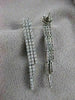 ESTATE 1.70CTW DIAMOND 14K WHITE GOLD HANGING DANGLE PUSHBACK EARRINGS 44MM #600