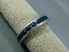ESTATE 1.20CT SAPPHIRE 14KT WHITE GOLD ETERNITY WEDDING ANNIVERSARY RING #22443
