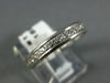 ANTIQUE .70CT DIAMOND 18KT WHITE GOLD 3D ETERNITY FILIGREE ANNIVERSARY RING 1167