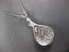 LARGE 2.54CT DIAMOND 18KT WHITE GOLD 3D ROUND & BAGUETTE TEAR DROP LOVE NECKLACE