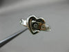 ESTATE WIDE .20CT DIAMOND 14KT WHITE GOLD 3D ETOILE BELT HEART FUN RING #15382