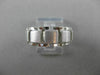 ESTATE 14KT WHITE GOLD MATTE & SHINY BRICK WEDDING ANNIVERSARY BAND RING #23237