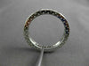 ESTATE ROUND & PRINCESS CUT DIAMOND 14KT WHITE GOLD ETERNITY RING BAND #17174