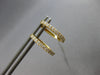 ESTATE .27CT DIAMOND 18K YELLOW GOLD 3D CLASSIC OVAL HUGGIE FUN HANGING EARRINGS