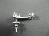 ANTIQUE .64CT DIAMOND 18KT WHITE GOLD SOLITAIRE HANGING EARRINGS BEAUTIFUL 11366