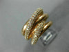 ESTATE WIDE 1.03CT DIAMOND 14KT ROSE GOLD 3D CLASSIC MULTI ROW ANNIVERSARY RING