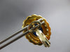LARGE 20CT DIAMOND & AAA CABOCHON SAPPHIRE 18KT YELLOW GOLD 3D CLIP ON EARRINGS
