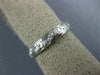 ANTIQUE .36CT DIAMOND 18KT WHITE GOLD FILIGREE ETERNITY ANNIVERSARY RING #1206