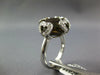 WIDE 9.91CT DIAMOND & AAA SMOKEY TOPAZ 14KT WHITE GOLD 3D MULTI HEART FUN RING