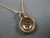 .42CT WHITE & MOCHA DIAMOND 14KT WHITE & ROSE GOLD 3D FLOWER FLOATING PENDANT