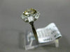 ANTIQUE 1.25CT WHITE & CHOCOLATE FANCY DIAMOND PLATINUM 3 STONE ENGAGEMENT RING